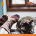 ¿Sabías que nuestros gatos duermen a los pies de la cama para protegernos?