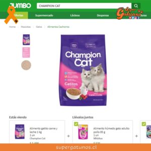 Denuncian que aún se sigue vendiendo “Champion Cat” en supermercados e Internet